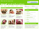 Meat and Education.com homepage