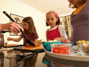 picture of children at dinner table